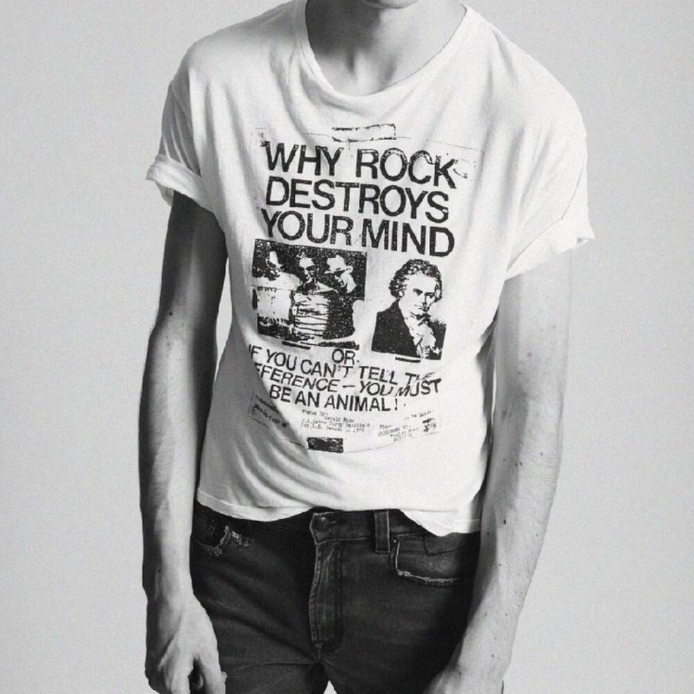 R13 punk rock flyer tee